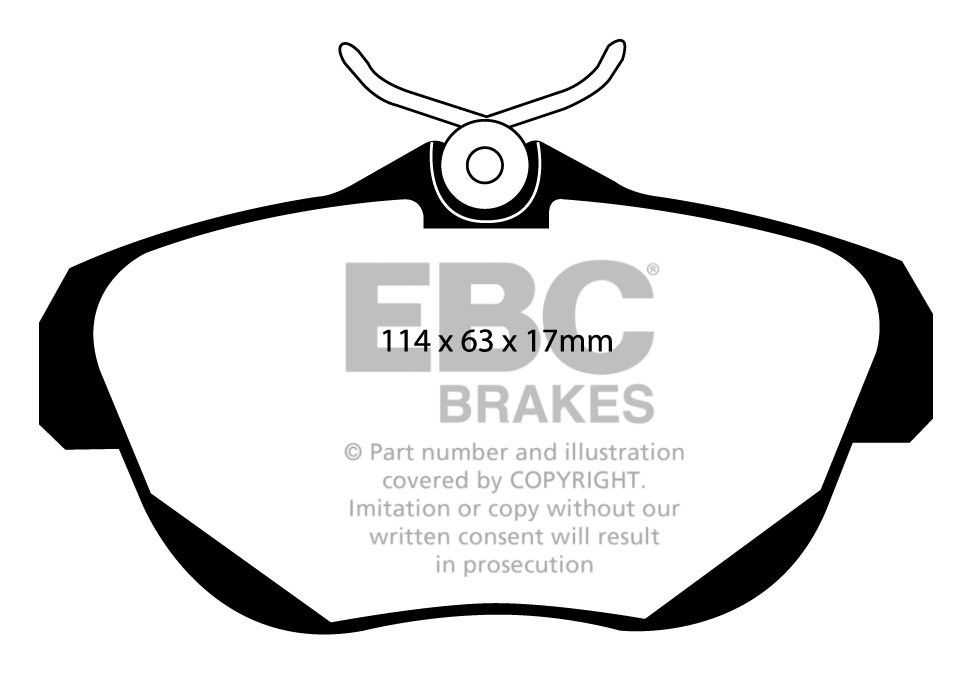 EBC Brakes CITROEN C6 2.2 TD 2006-2010 Remblokken achterzijde