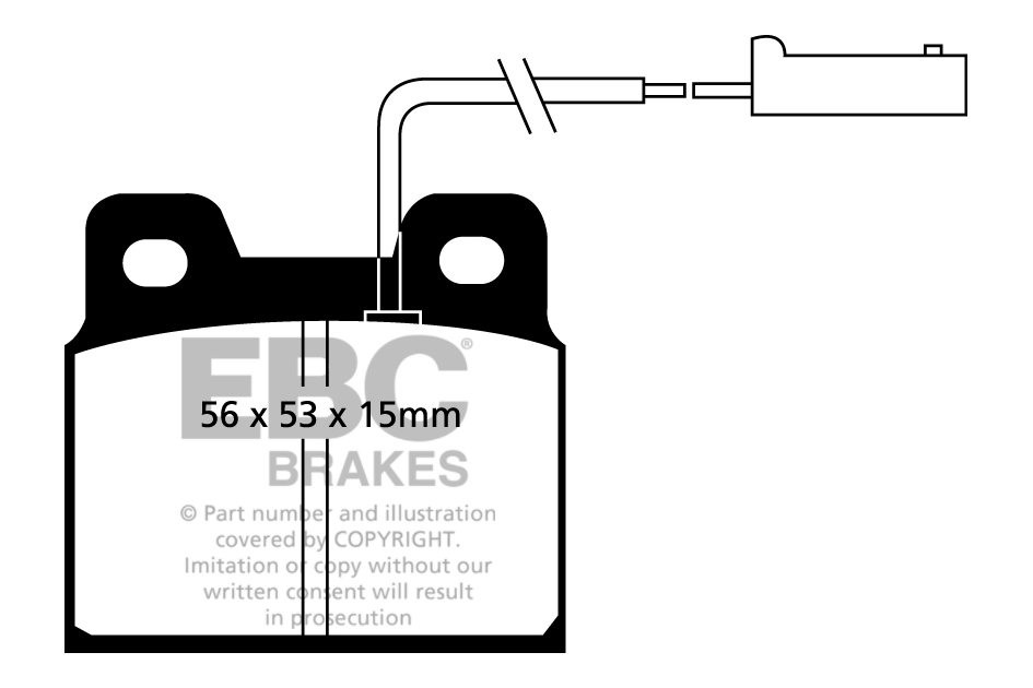 EBC Brakes ALFA ROMEO Alfa 75 2.4 TD 89-92 Remblokken achterzijd