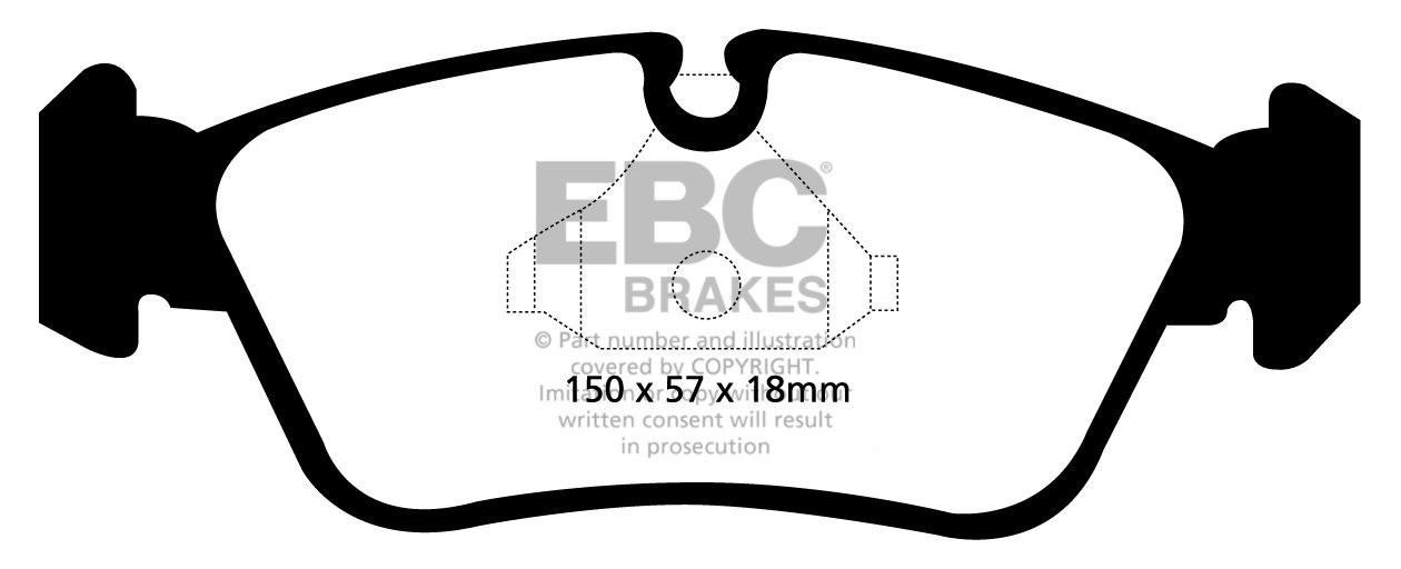 EBC Brakes BMW 120 2.0 TD (163)(E87) 2004-2006 Remblokken voorzi