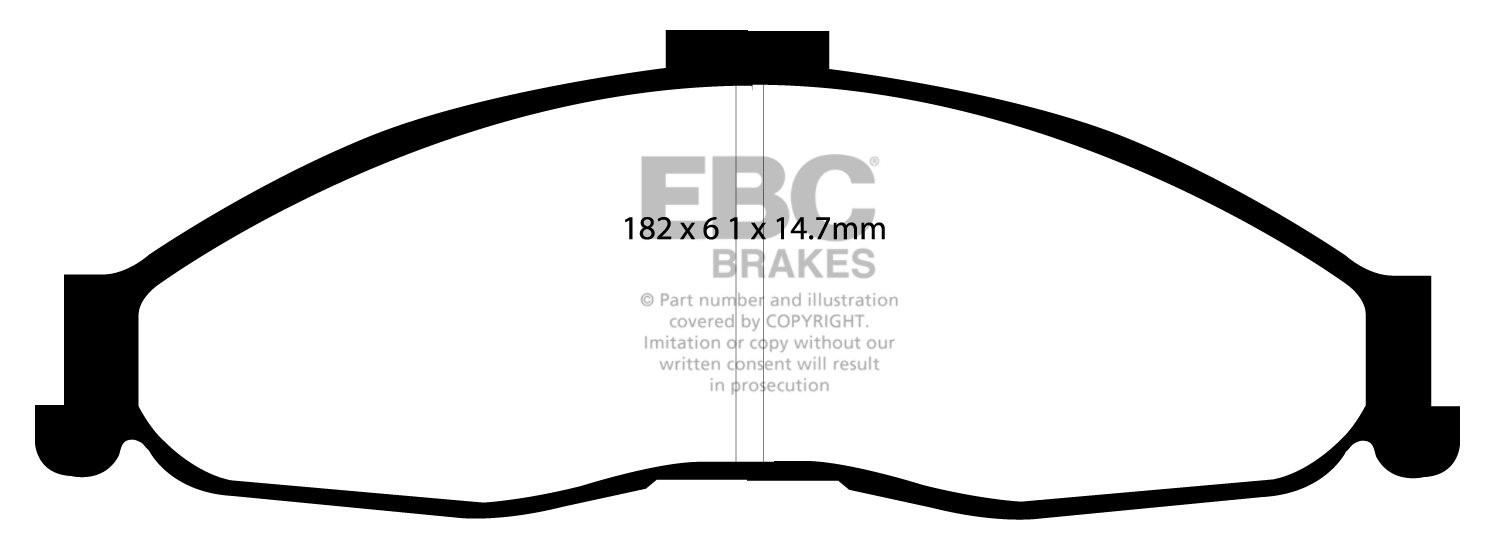 EBC Brakes PONTIAC Firebird 5.7 98-2002 Remblokken voorzijde yel
