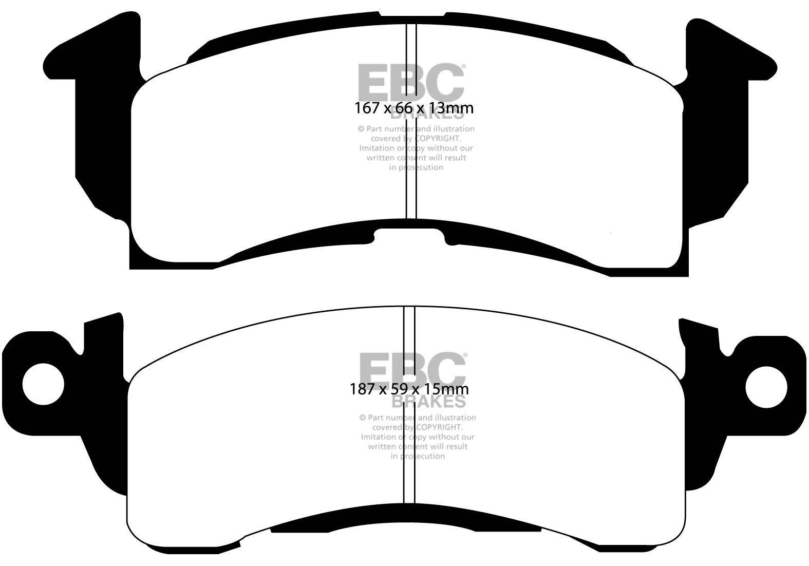 EBC Brakes PONTIAC Firebird 5.7 78-79 Remblokken voorzijde green