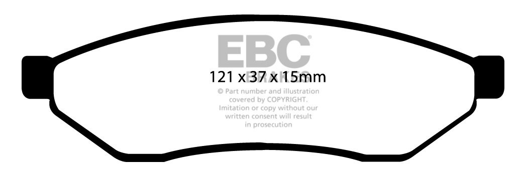 EBC Brakes CHEVROLET Evanda 2.0 2005-2006 Remblokken achterzijde