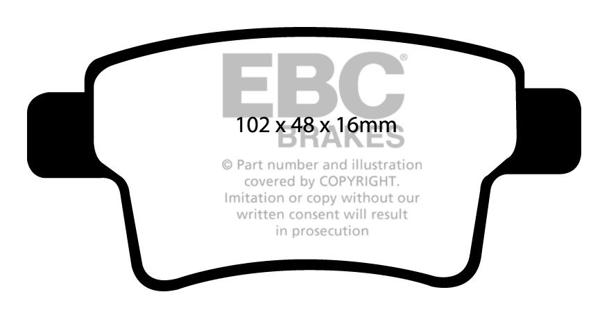 EBC Brakes CITROEN C4 Picasso 1.6 2008-.. Remblokken achterzijde