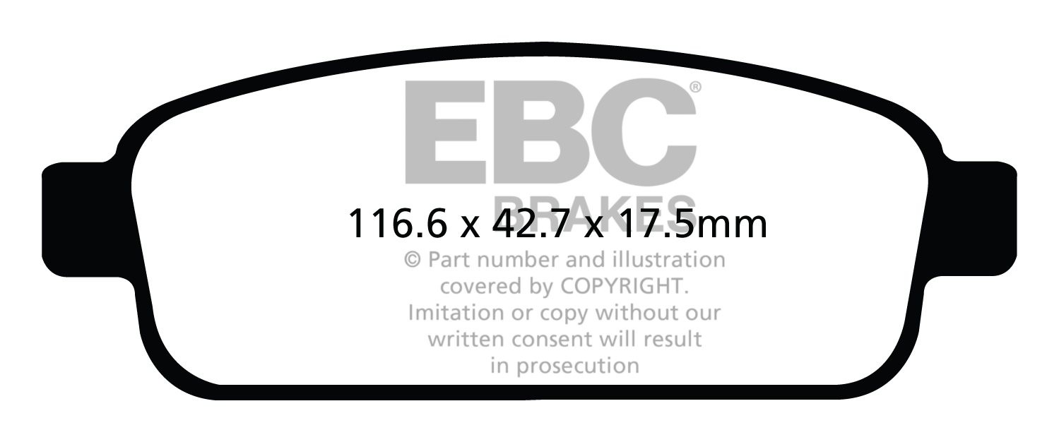 EBC Brakes VAUXHALL (OPEL) Astra 1.6 (115) 2009-.. Remblokken ac