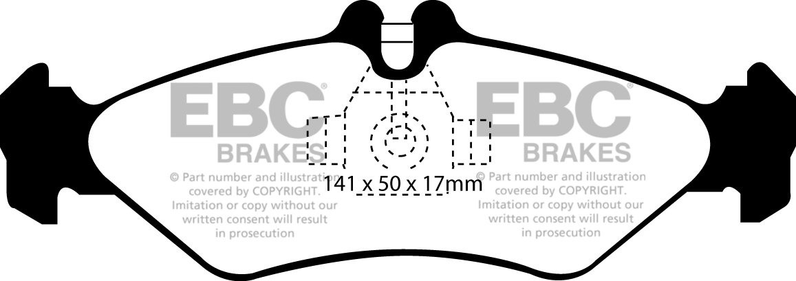 EBC Brakes VW BEDRIJFSWAGEN LT 32 2002-2006 Remblokken achterzij