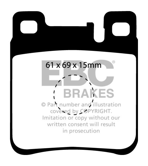 EBC Brakes MERCEDES E-Class (W210) E55 AMG 97-2002 Remblokken ac