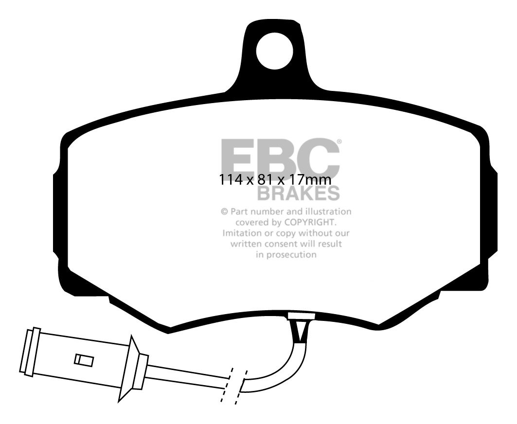 EBC Brakes JAGUAR XJ6 2.9 86-87 Remblokken voorzijde