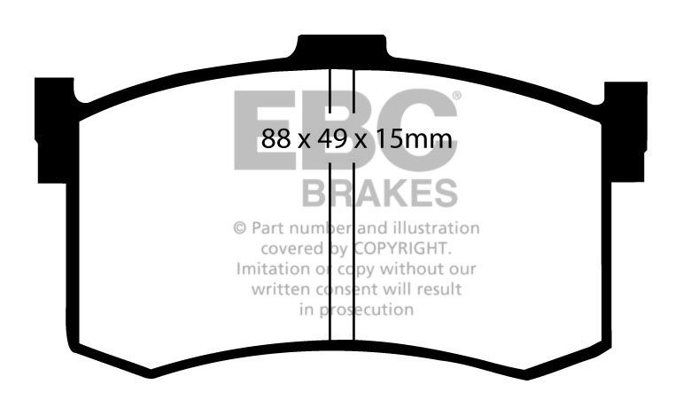 EBC Brakes HYUNDAI Sonata 2.5 98-2002 Remblokken achterzijde