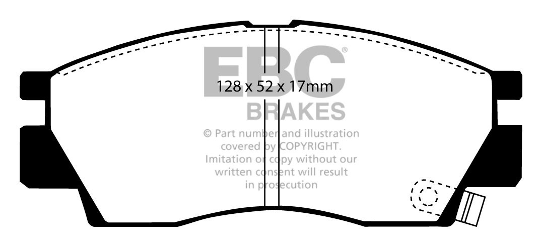 EBC Brakes MITSUBISHI Sapporro 2.4 86-90 Remblokken voorzijde
