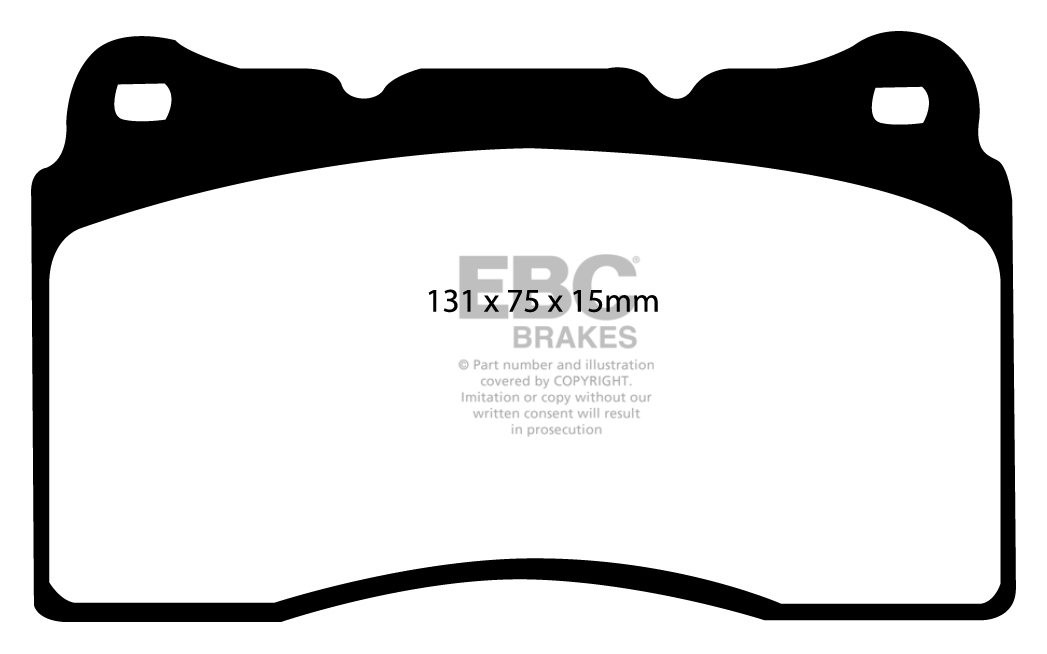 EBC Brakes VOLVO S60 2.5 Turbo R (Brembo) 2003-2007 Remblokken v