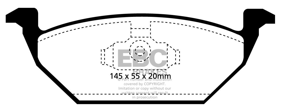 EBC Brakes SKODA Octavia 1.9 D (68) 99-2000 Remblokken voorzijde