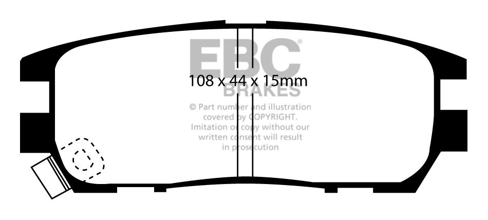 EBC Brakes MITSUBISHI Pajero 2.5 TD (V24) 90-97 Remblokken achte