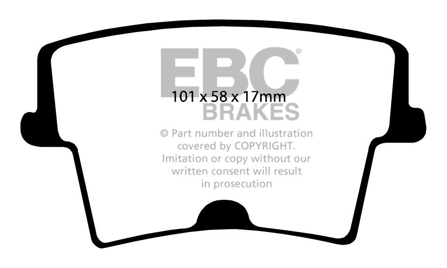 EBC Brakes DODGE (USA) Challenger 3.6 2011-.. Remblokken achterz