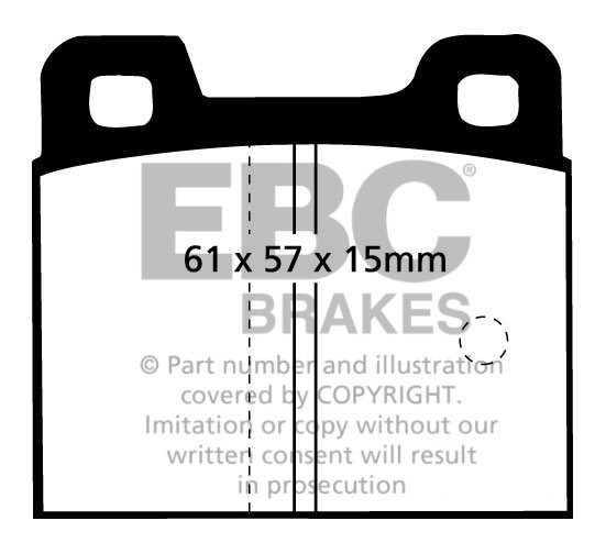 EBC Brakes VOLVO S60 1.6 Turbo (150) 2010-.. Remblokken voorzijd
