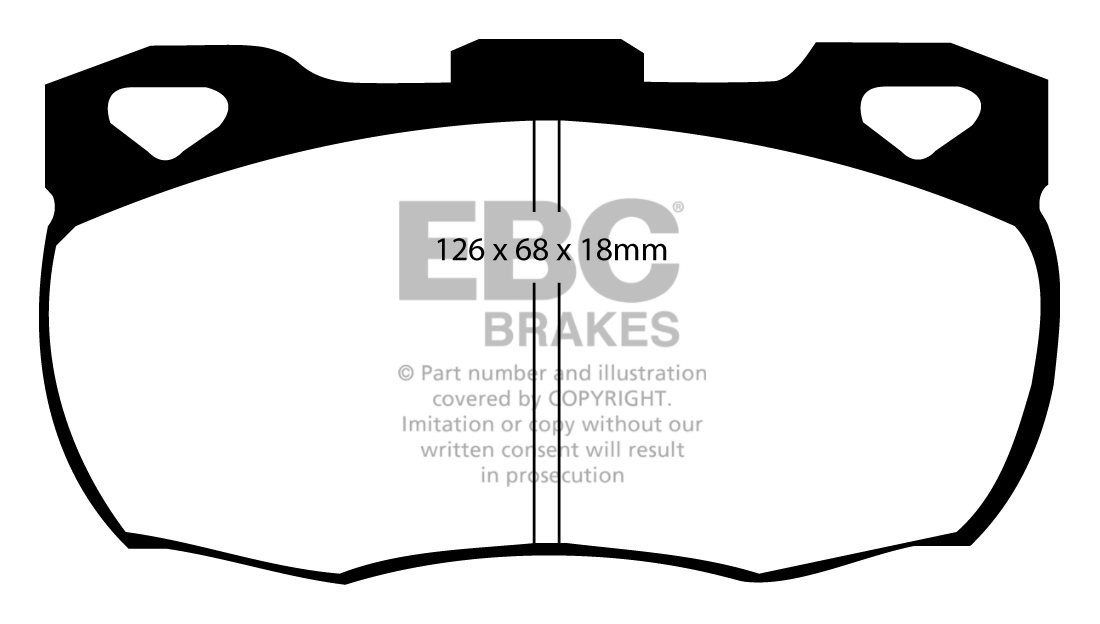 EBC Brakes LAND ROVER 110/130 2.5 86-90 Remblokken voorzijde