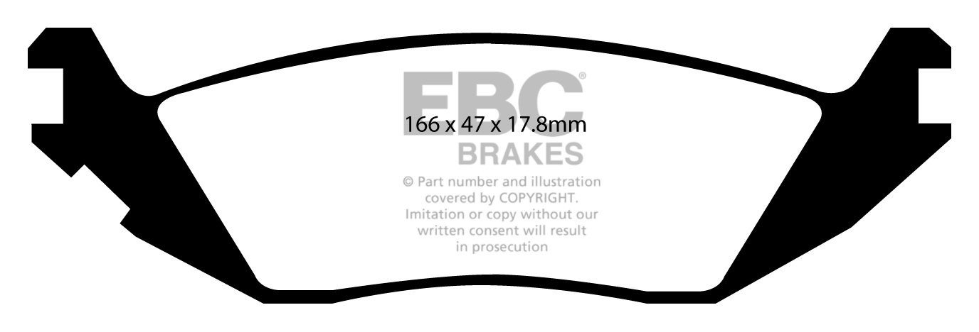 EBC Brakes DODGE (USA) Durango 5.7 2007-.. Remblokken achterzijd