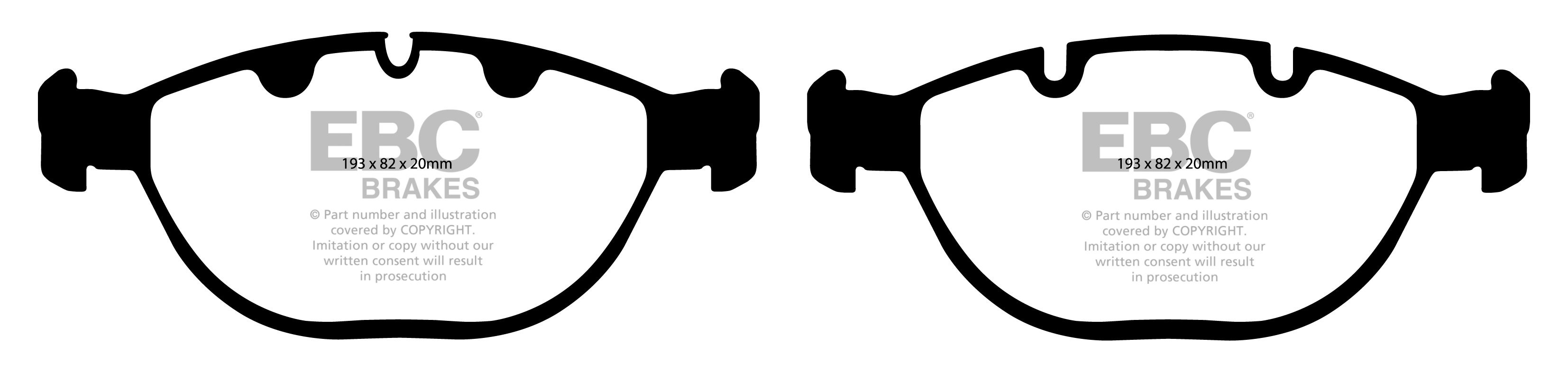 EBC Brakes BMW X5 4.6 (E53) 2002-2004 Remblokken voorzijde