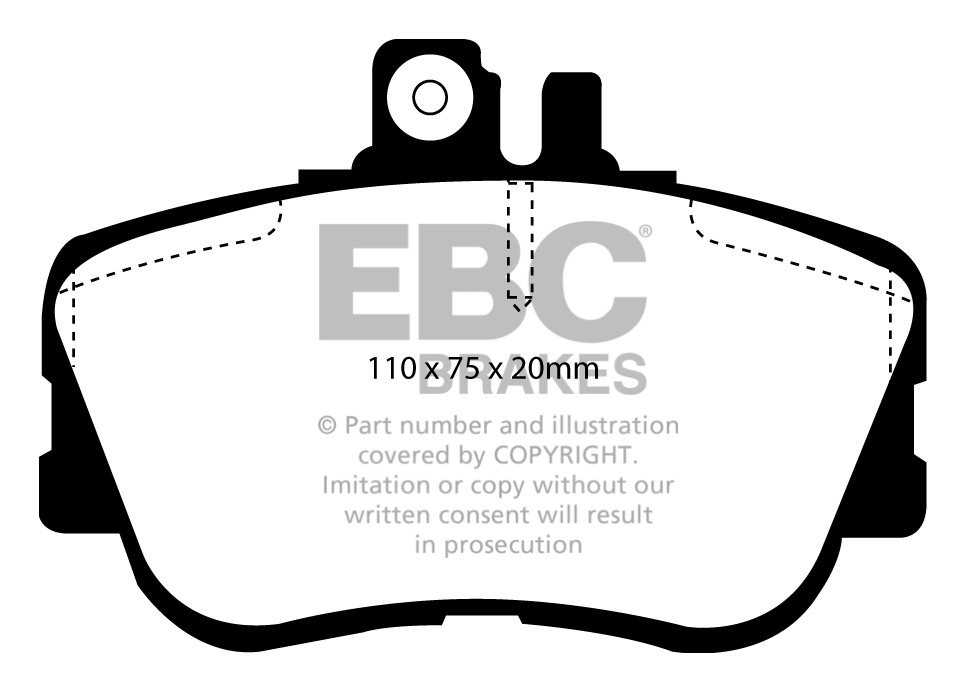 EBC Brakes MERCEDES C-Class (W202) C220 Sedan 96-2000 Remblokken