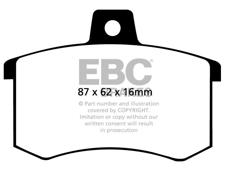 EBC Brakes AUDI S6 C4 4.2 Plus 96-97 Remblokken achterzijde