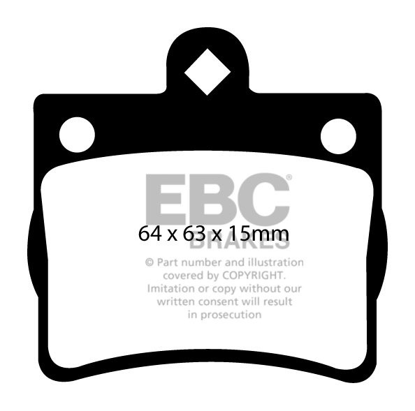 EBC Brakes MERCEDES C-Class (W202) C180 Sedan 96-2000 Remblokken