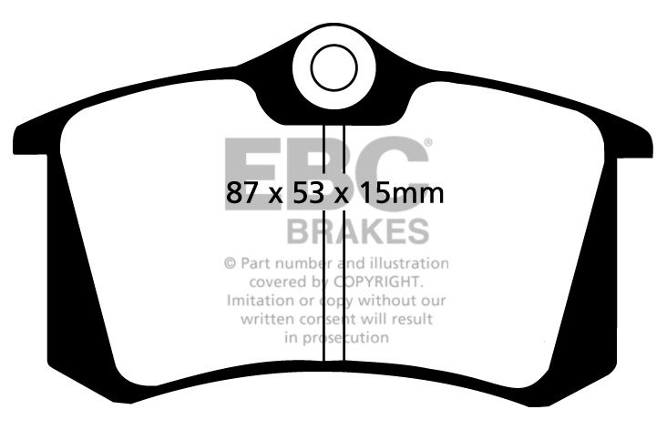 EBC Brakes RENAULT Scenic 1.6 2009-.. Remblokken achterzijde