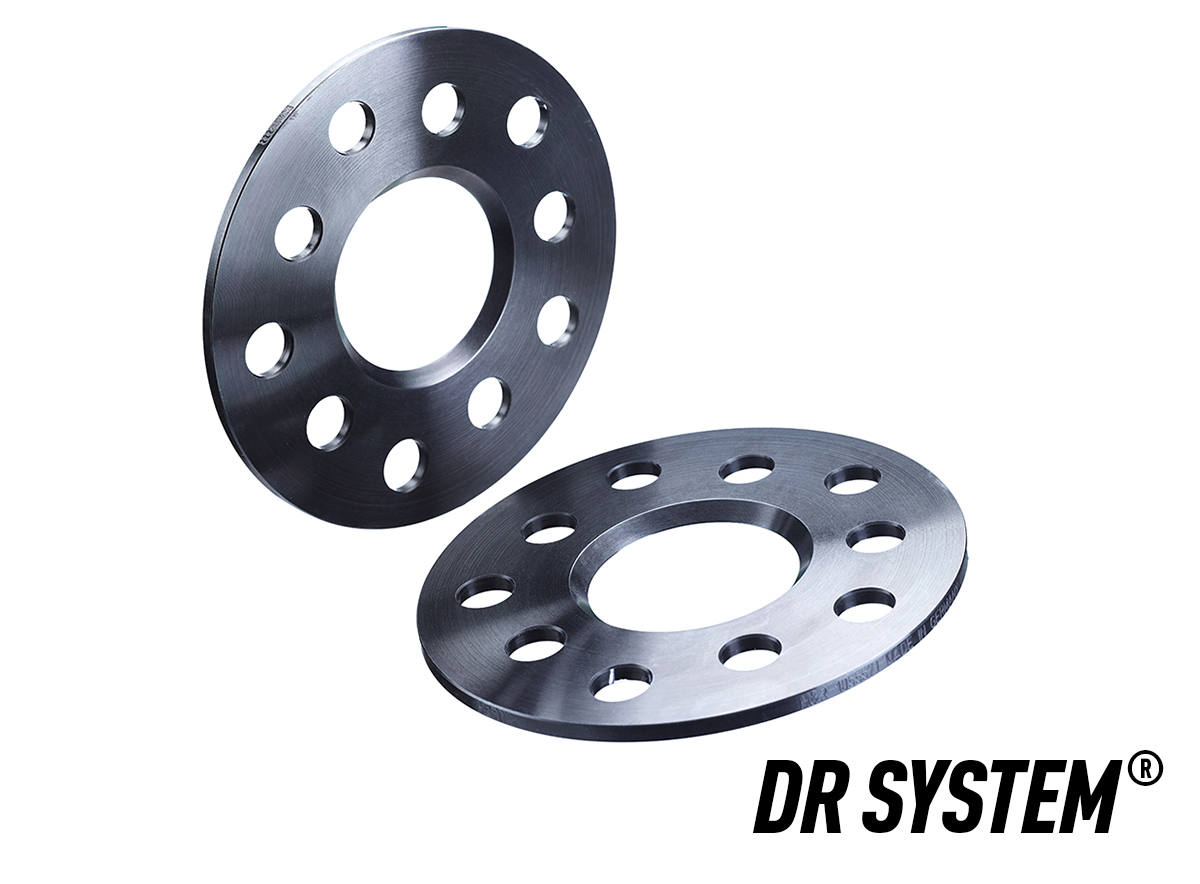 H&R DR-Systeem Spoorverbreders 10mm 5x114,3 - Naaf 66,0mm - Boutmaat M12x1,5 -   Nissan/Renault - Zwart