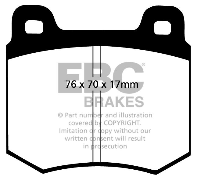 EBC Brakes FORD Capri Mk1 3.1 RS 73-74 Remblokken voorzijde