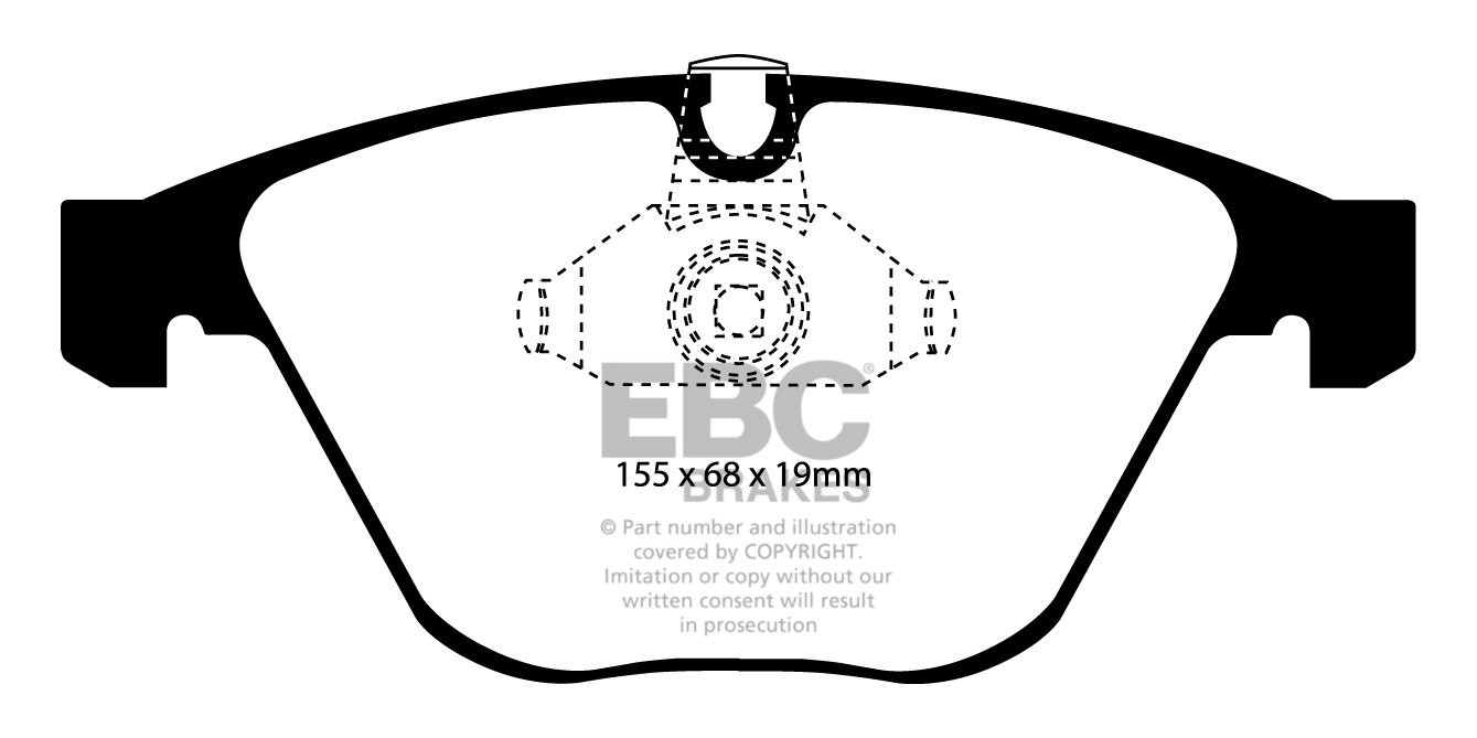 EBC Brakes BMW 525 3.0 (E61) 2006-2010 Remblokken voorzijde