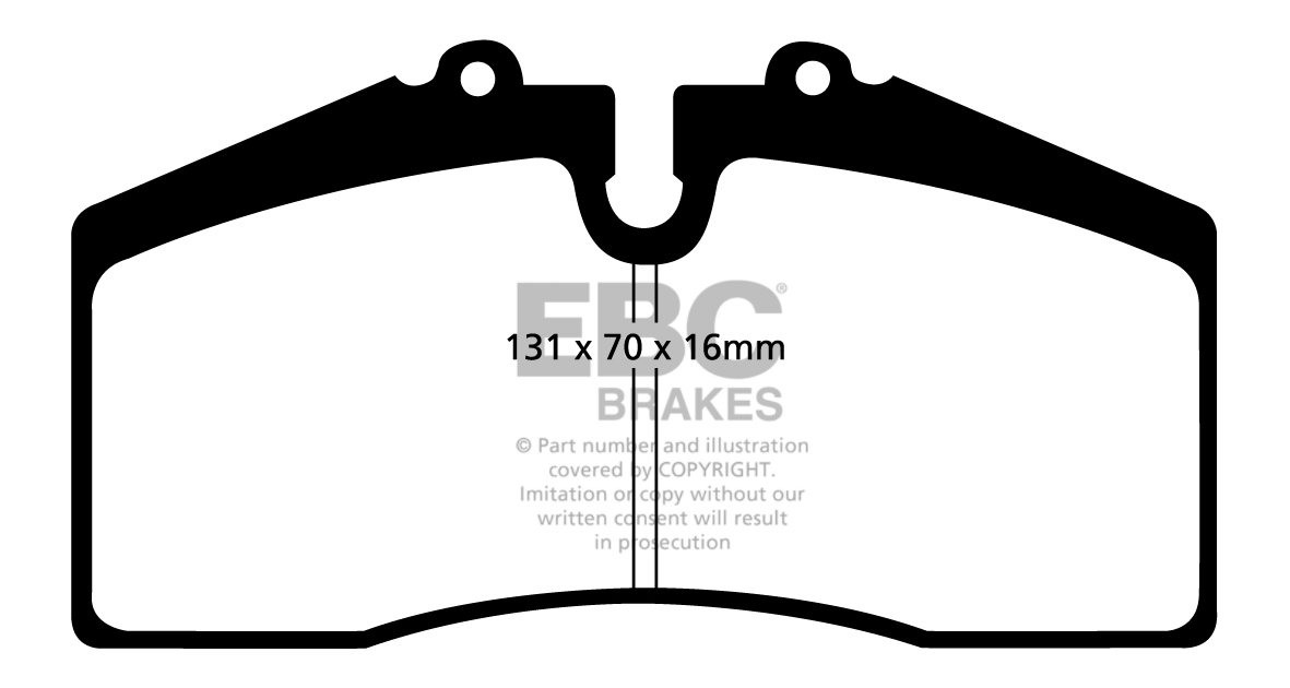 EBC Brakes DAIMLER DS420 Limousine 4.2 68-92 Remblokken achterzi