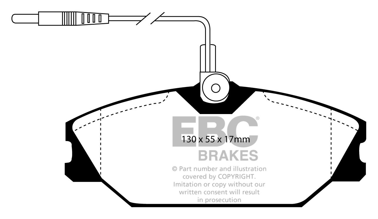 EBC Brakes RENAULT Laguna Sedan 2.0 98-2000 Remblokken voorzijde