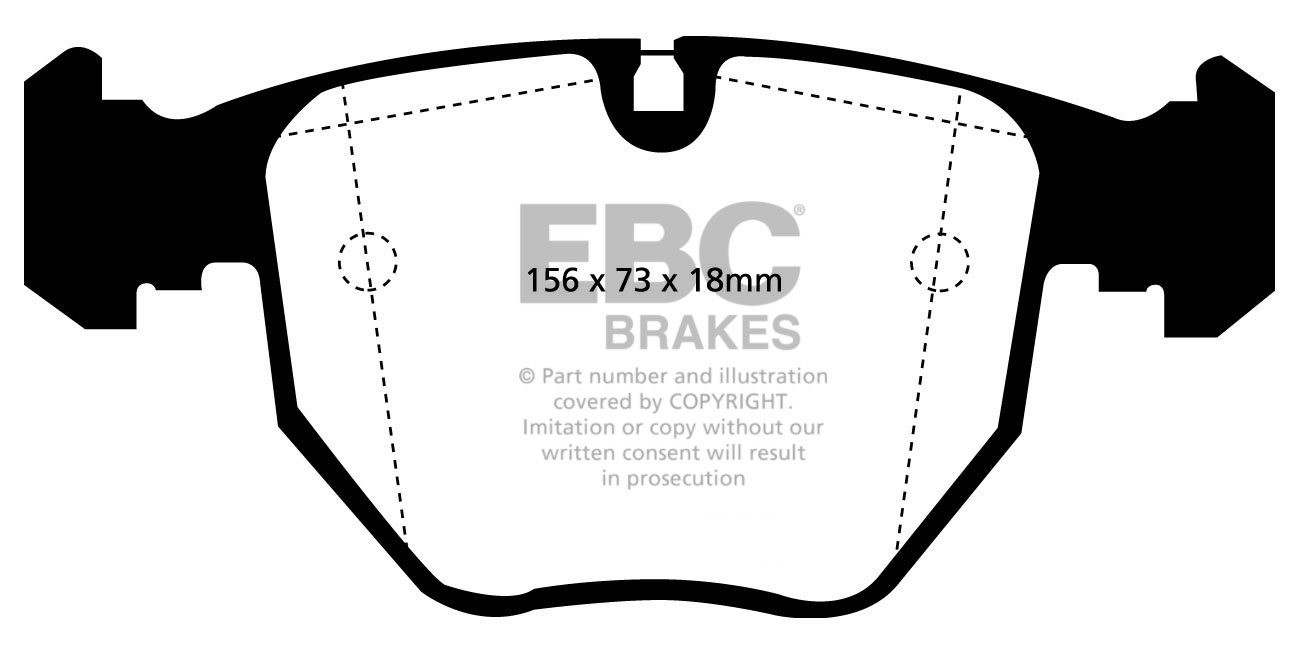 EBC Brakes BMW 740 4.4 (E38) 96-2001 Remblokken voorzijde