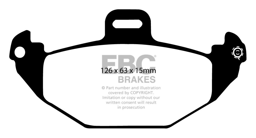 EBC Brakes RENAULT Laguna Sedan 2.2 TD 98-99 Remblokken achterzi