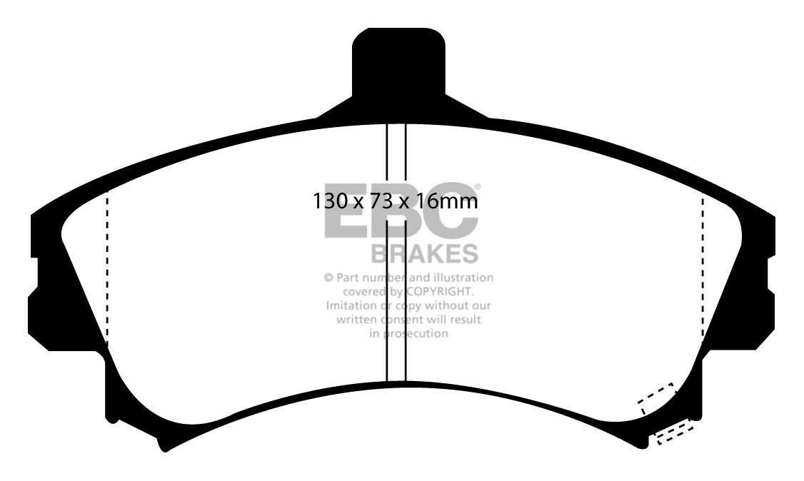 EBC Brakes VOLVO S40 1.9 TD 96-98 Remblokken voorzijde