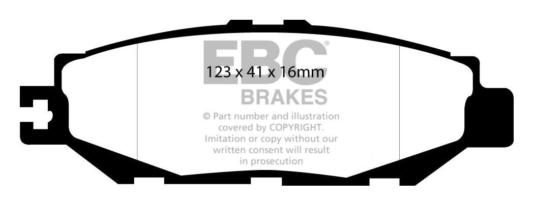 EBC Brakes LEXUS LS400 4.0 95-2000 Remblokken achterzijde