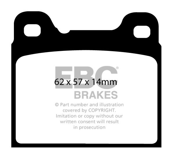 EBC Brakes VOLVO 740 2.3 87-92 Remblokken achterzijde