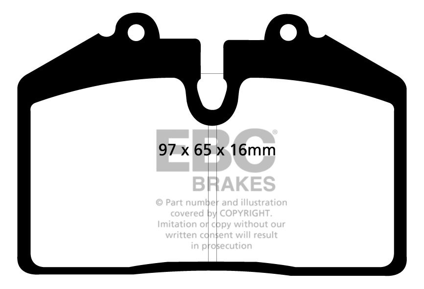 EBC Brakes FORD Puma 1.7 Racing 99-2000 Remblokken voorzijde red