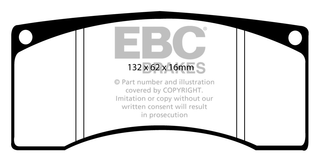 EBC Brakes SAAB 9-mei 1.6 Turbo 2010-.. Remblokken achterzijde g