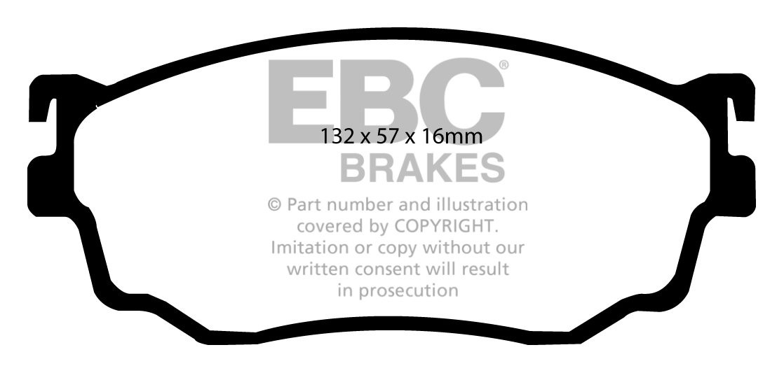 EBC Brakes Mazda 323 2.0 2001-2004 Remblokken voorzijde greenstu