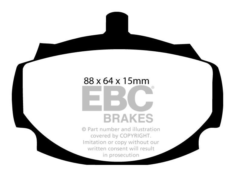 EBC Brakes SUNBEAM Rapier 1.6 63-65 Remblokken voorzijde greenst