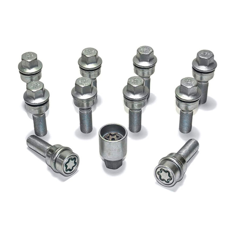 H&R Wielboutenset bolkonisch met beweegbare ring R13 M14x1.50 - Lengte 36mm - 10 stuks (bv.  Audi S5) - incl. wielsloten