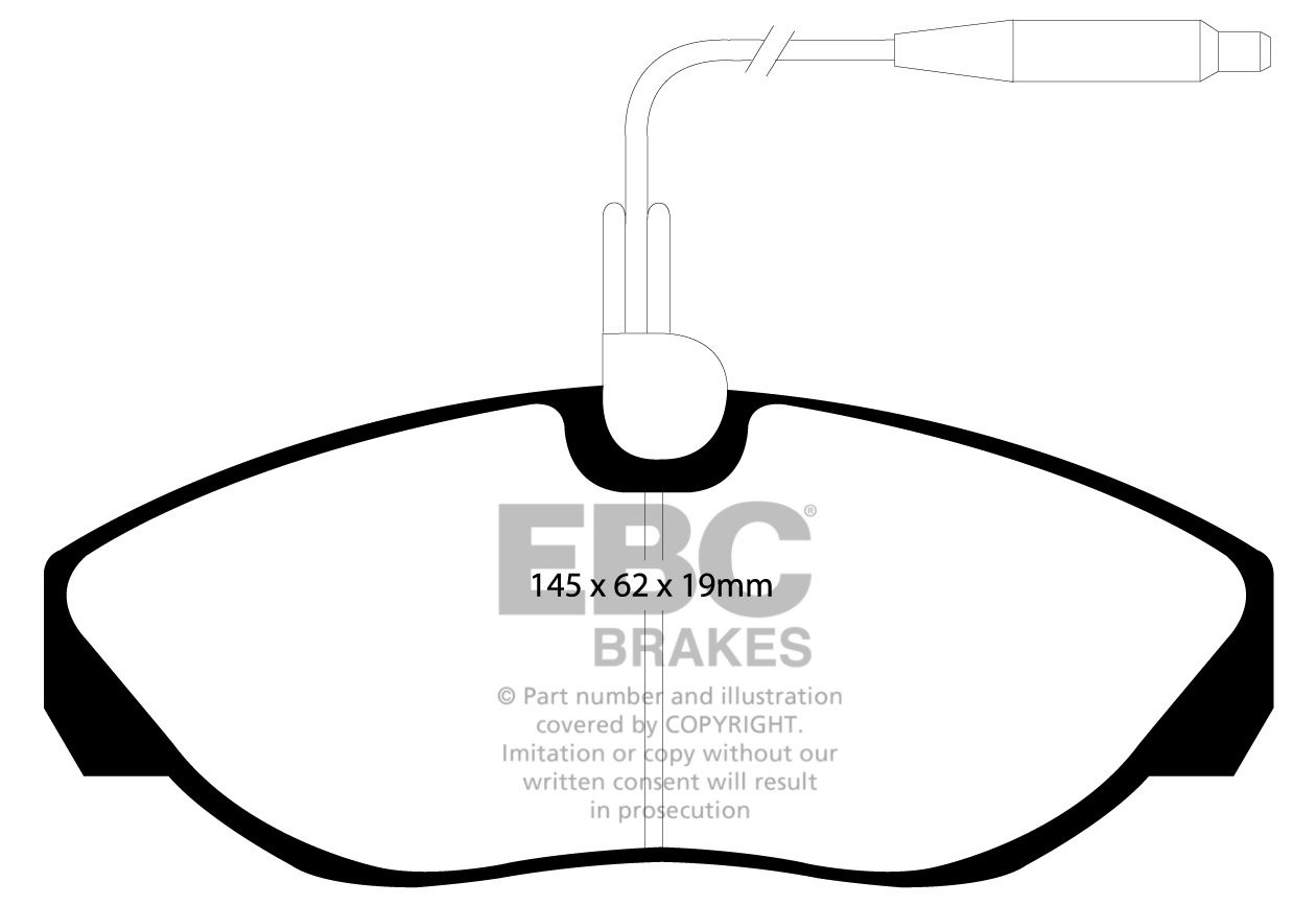 EBC Brakes CITROEN BEDRIJFSWAGEN Relay (Q14)/Jumper 2.5 D 94-99
