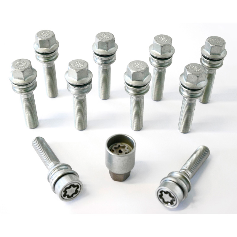 H&R Wielboutenset bolkonisch met bewegende ring R14 M14x1.50 - Lengte 59mm - 10 stuks - incl. wielsloten