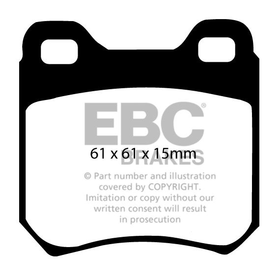 EBC Brakes VAUXHALL (OPEL) Senator 3.0 87-88 Remblokken achterzi