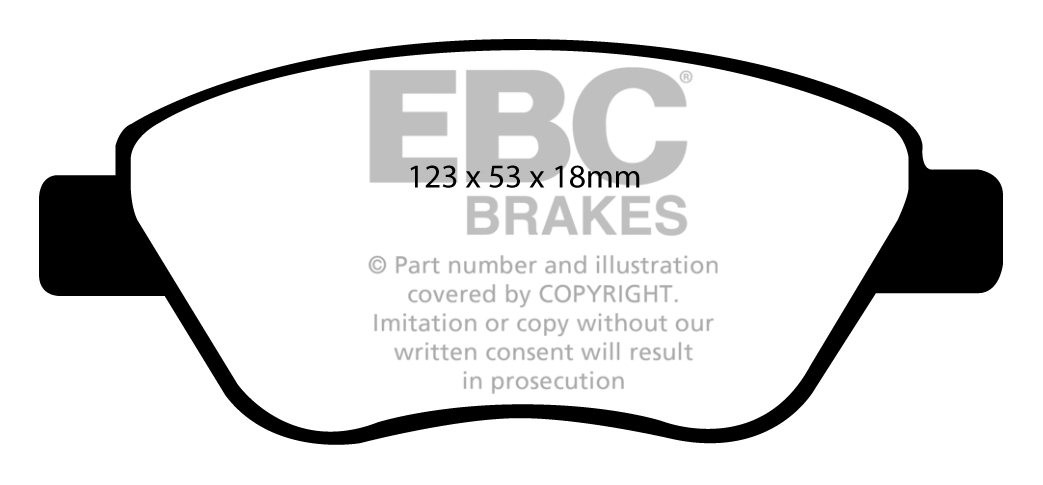 EBC Brakes PROTON Satria Neo 1.6 2007-.. Remblokken voorzijde gr