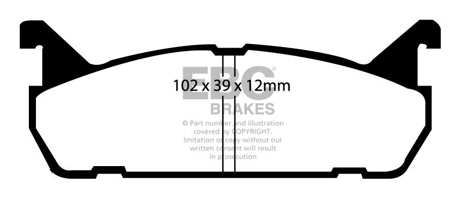EBC Brakes Mazda 323 1.8 Turbo 4WD (165) 90-94 Remblokken achter