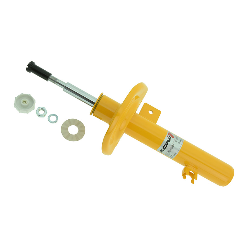 KONI Sport schokdemper  Citroën DS3 1.6 120 auto/THP155 / 1.6 eHDI90 auto/eHDI110 / Peugeot 208 1.6e Hdi/1.6 Vti 120pk 2009-2018 - Vooras - Rechtsvoor - VA: Ø51mm (8741-1555RSPORT)