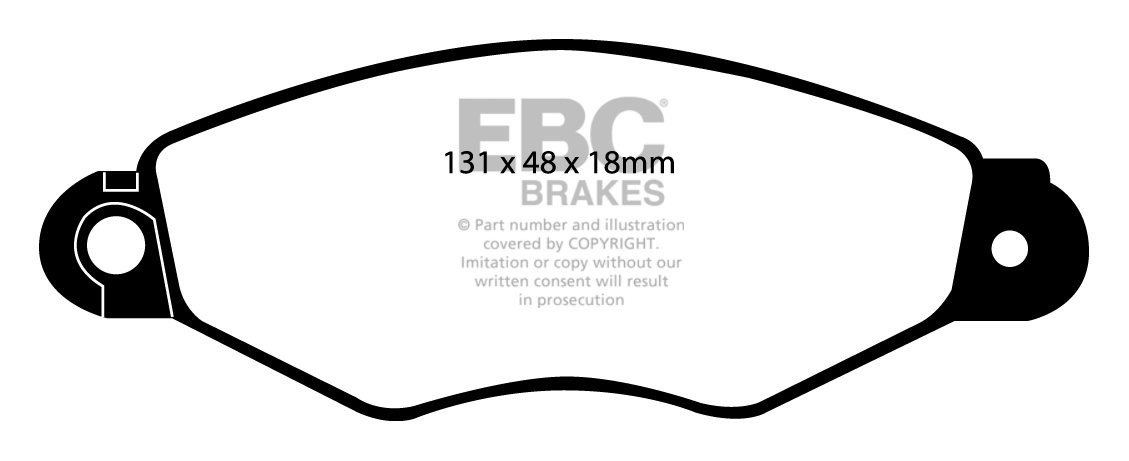 EBC Brakes CITROEN Xsara 2.0 TD (90) 99-2000 Remblokken voorzijd