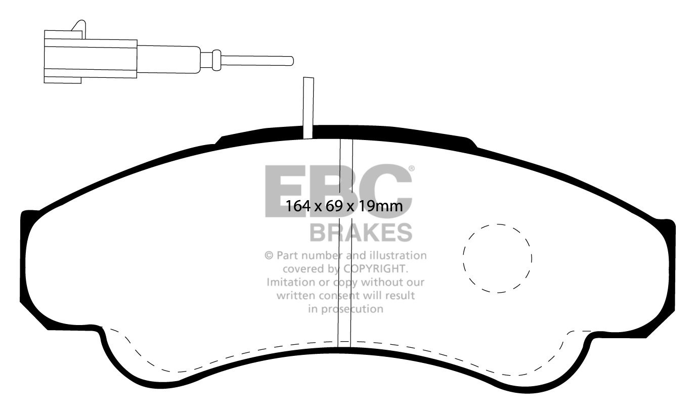 EBC Brakes FIAT BEDRIJFSWAGEN Ducato (1.8 ton) 2.0 2001-2006 Rem