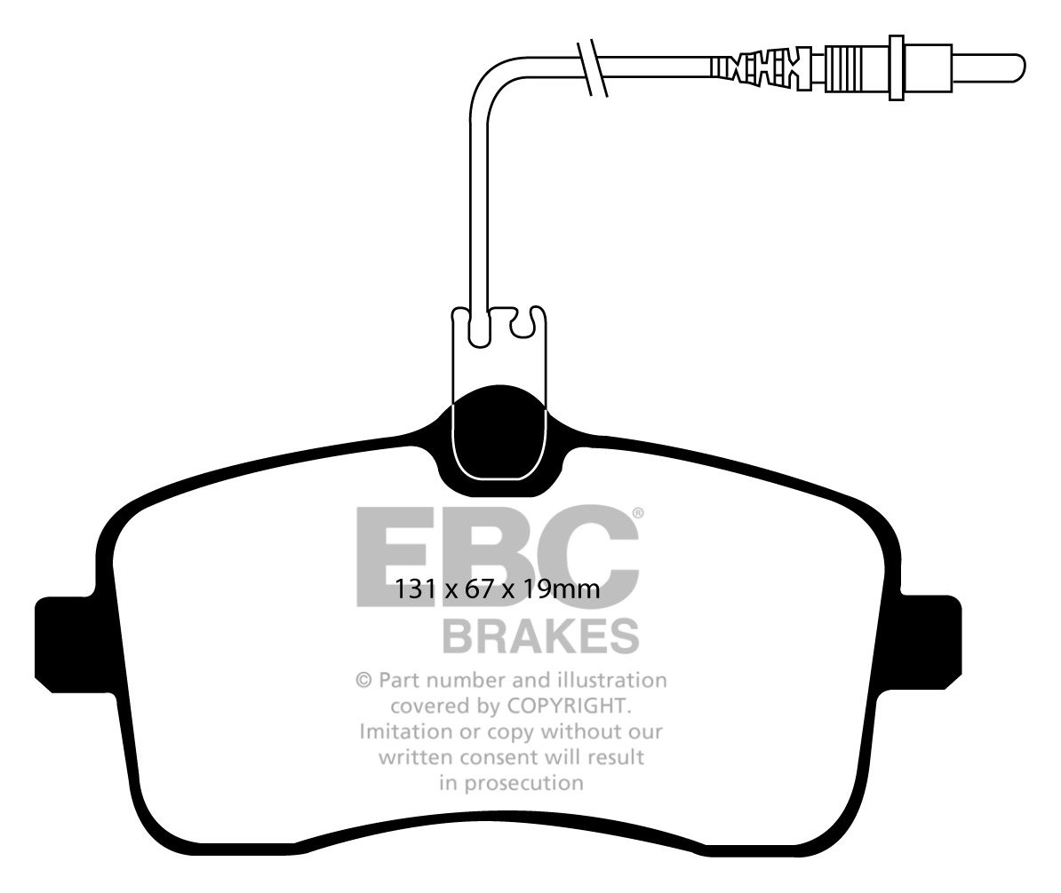 EBC Brakes PEUGEOT 407 1.6 TD 2004-2011 Remblokken voorzijde