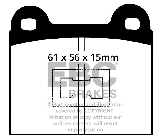 EBC Brakes VW Jetta I 1.6 79-80 Remblokken voorzijde